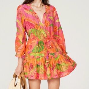 FARM Rio Vibrant Tropical Mini Dress